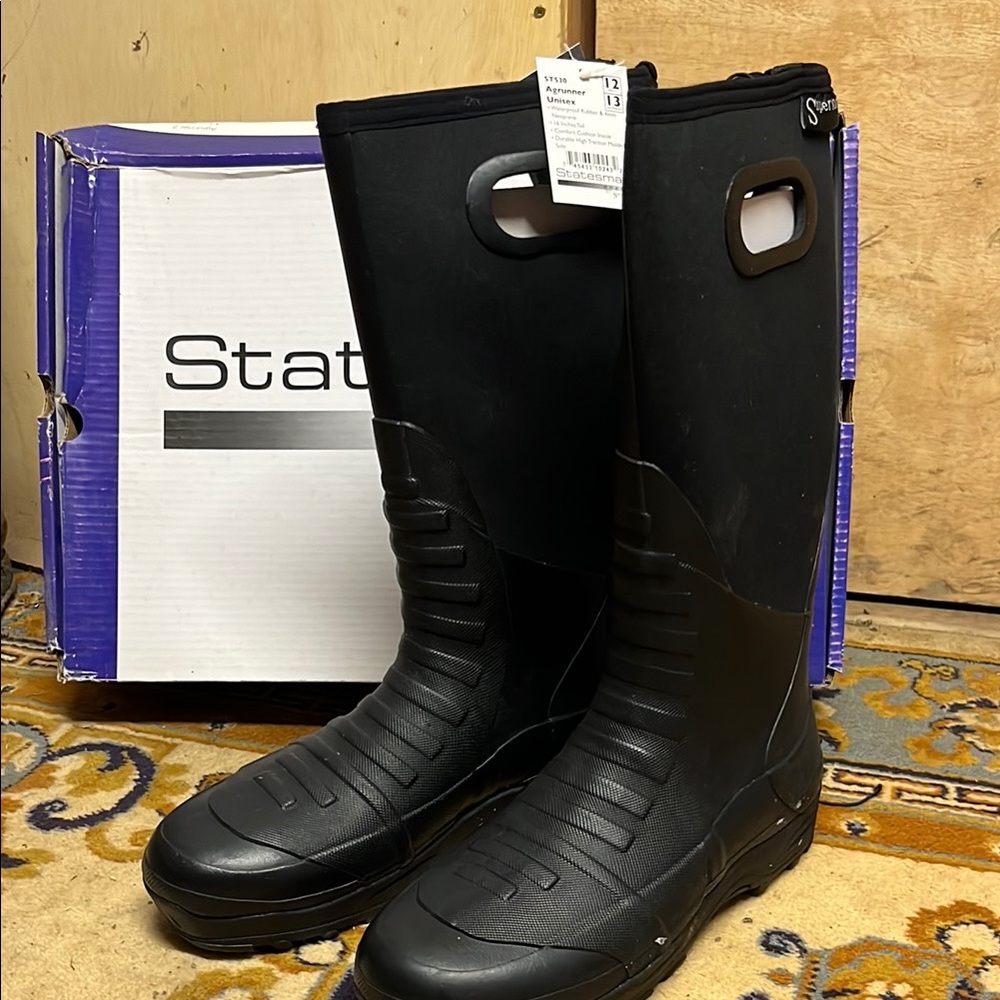 Statesman Brand by Superior Boot Co Black Unisex Rain & Snow Boots